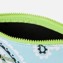 MC2 Saint Barth Aline Scuba Pochette With Water Green Paisley Print -Chic Carry Deals Store water green paisley scuba aline pochette 3