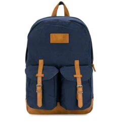 Blue Canvas Backpack