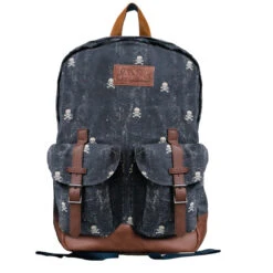 Micro Skull Canvas Backpack